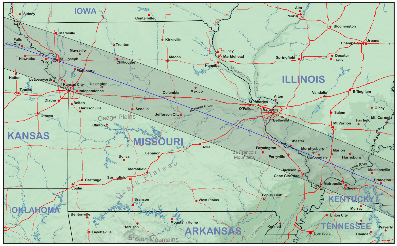 Missouri and Illinois Eclipsophile