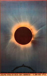 Indonesia 1983 eclipse poster